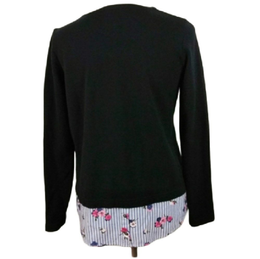 j.jill loose fit striped hem sweatshirt top - Picture 2 of 7